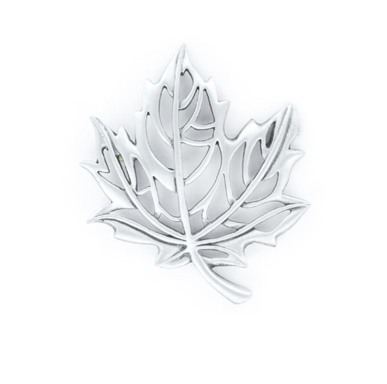 Maple Leaf Cut-Out Pin Pewter