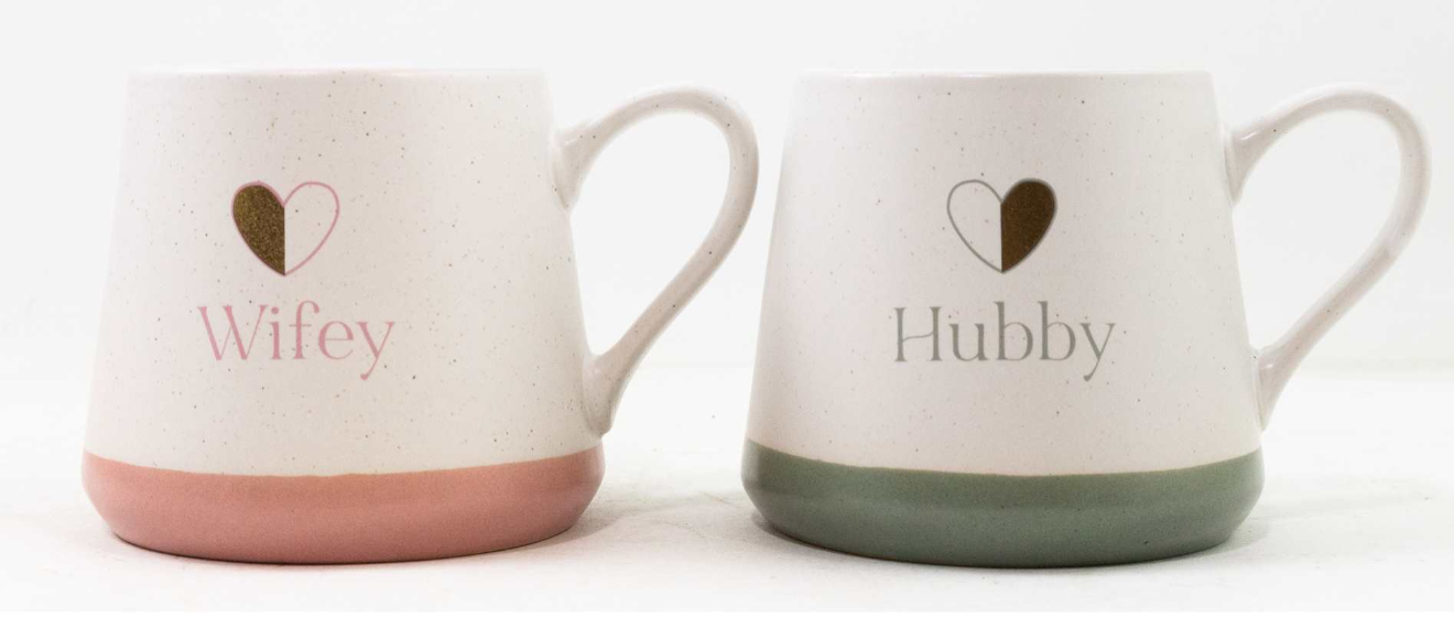 Wifey and Hubby Mug Set