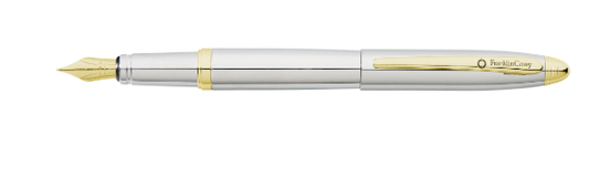 Franklin Covey Lexington Gold Chrome Fountain Pen