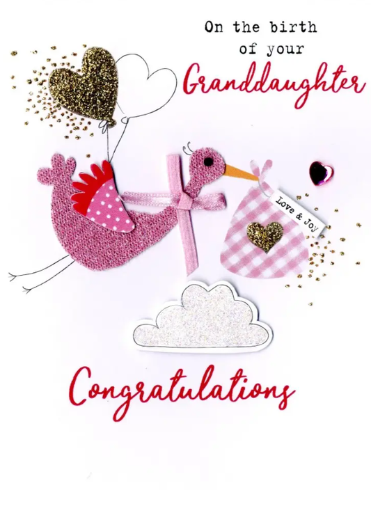 Congratulations on the Birth of Your Granddaughter Card