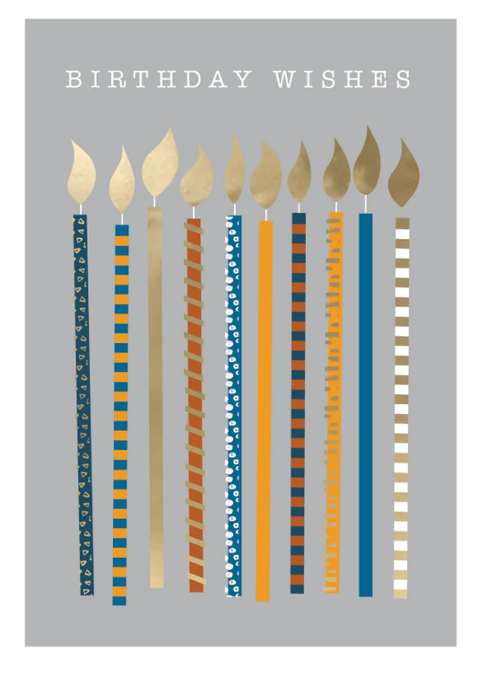 Birthday Wishes Candles Card