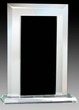 Glass Mirror Black 8″ (Engraving Included)