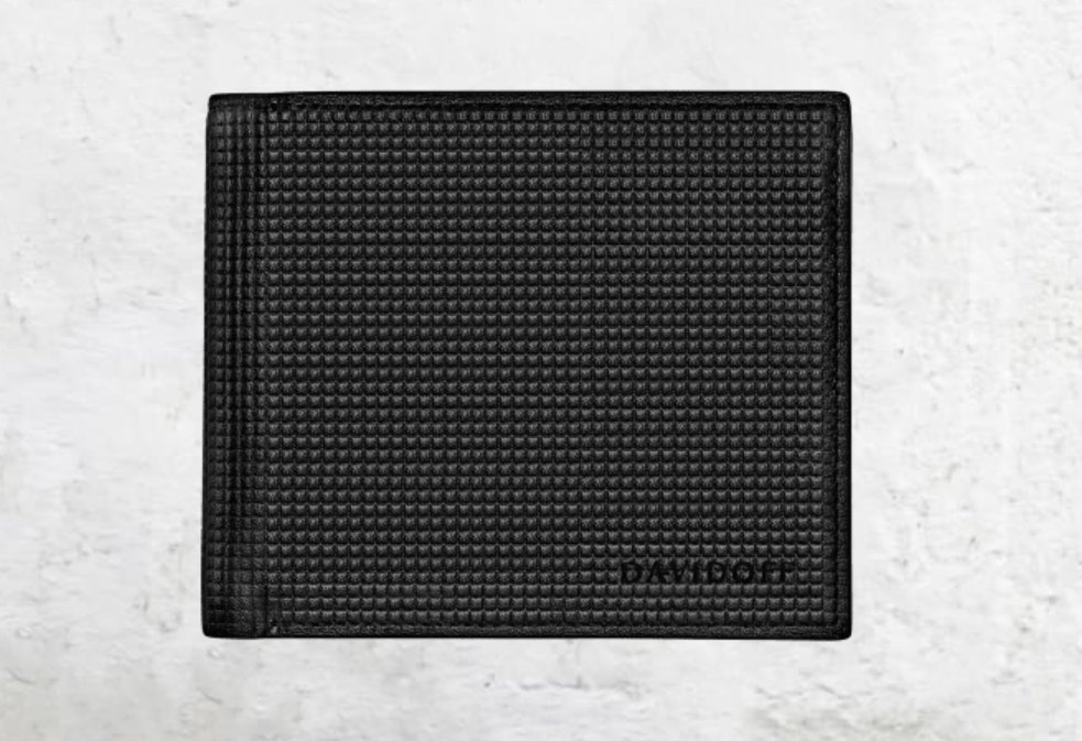 PARIS Black Leather Wallet