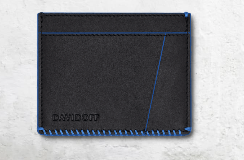 HOME RUN Blue and Black Credit Card Holder
