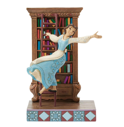Belle with Bookshelf Figurine