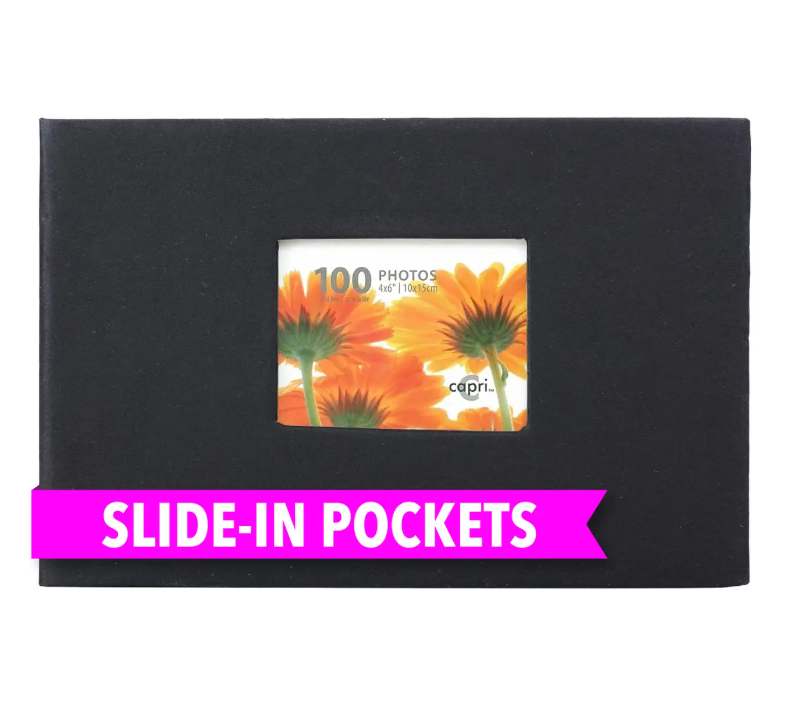 100 Pocket 4X6 Photo Album with Window & Dust Jacket