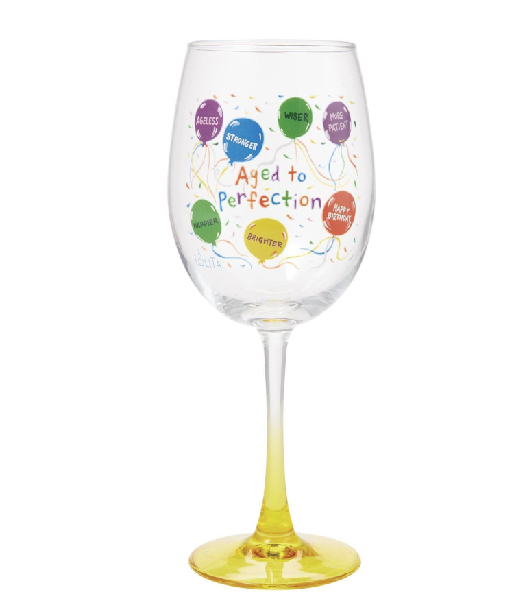 Celebrations Aged Perfection Wine Glass