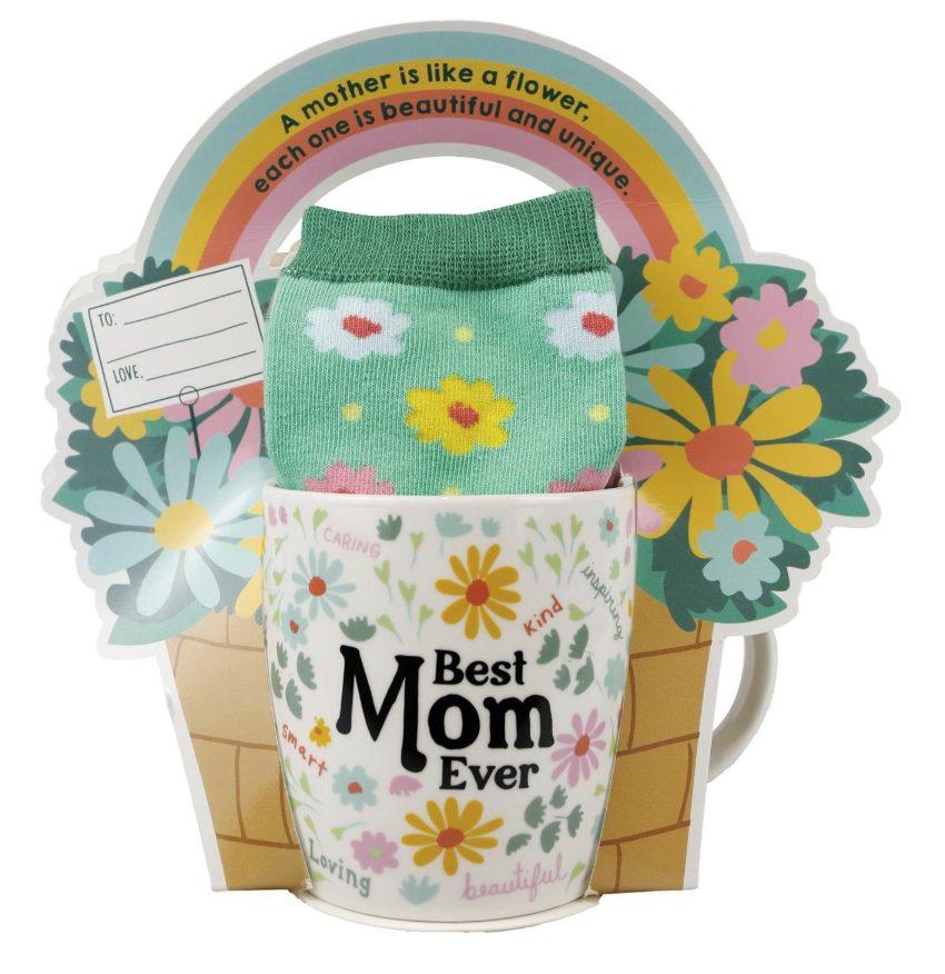 Best Mom Mug Sock Card Set