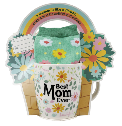 Best Mom Mug Sock Card Set