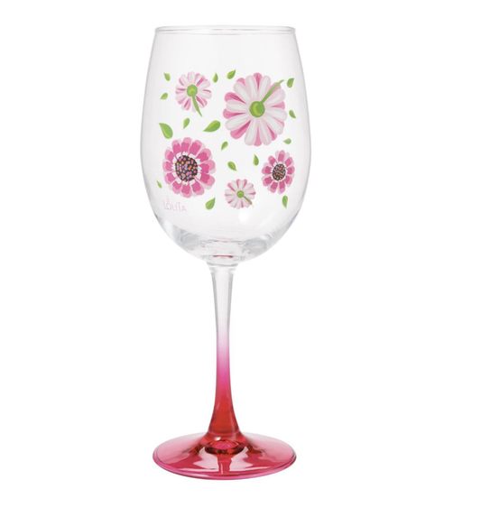 Celebrations Oops a Daisy Wine Glass