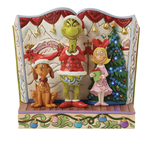 Grinch with Max and Cindy Figurine