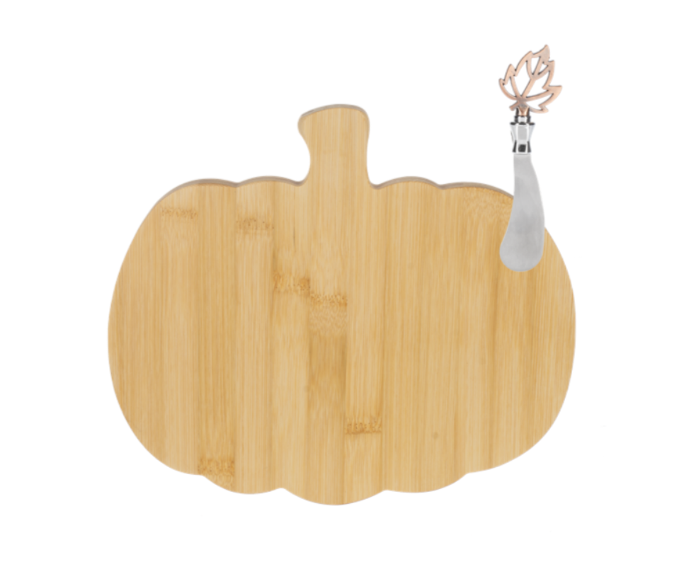 Pumpkin Cheese Board with Spreader Set (2 pc. set)