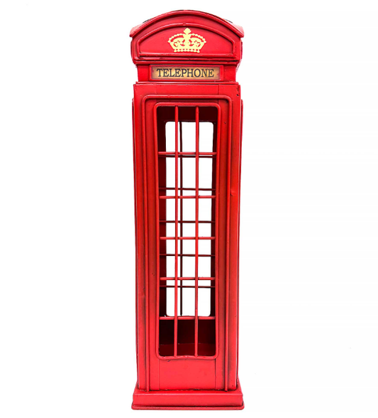 Metal Telephone Box Single Wine Carrier