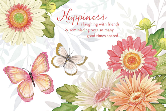 Butterfly Friend Happy Birthday Card