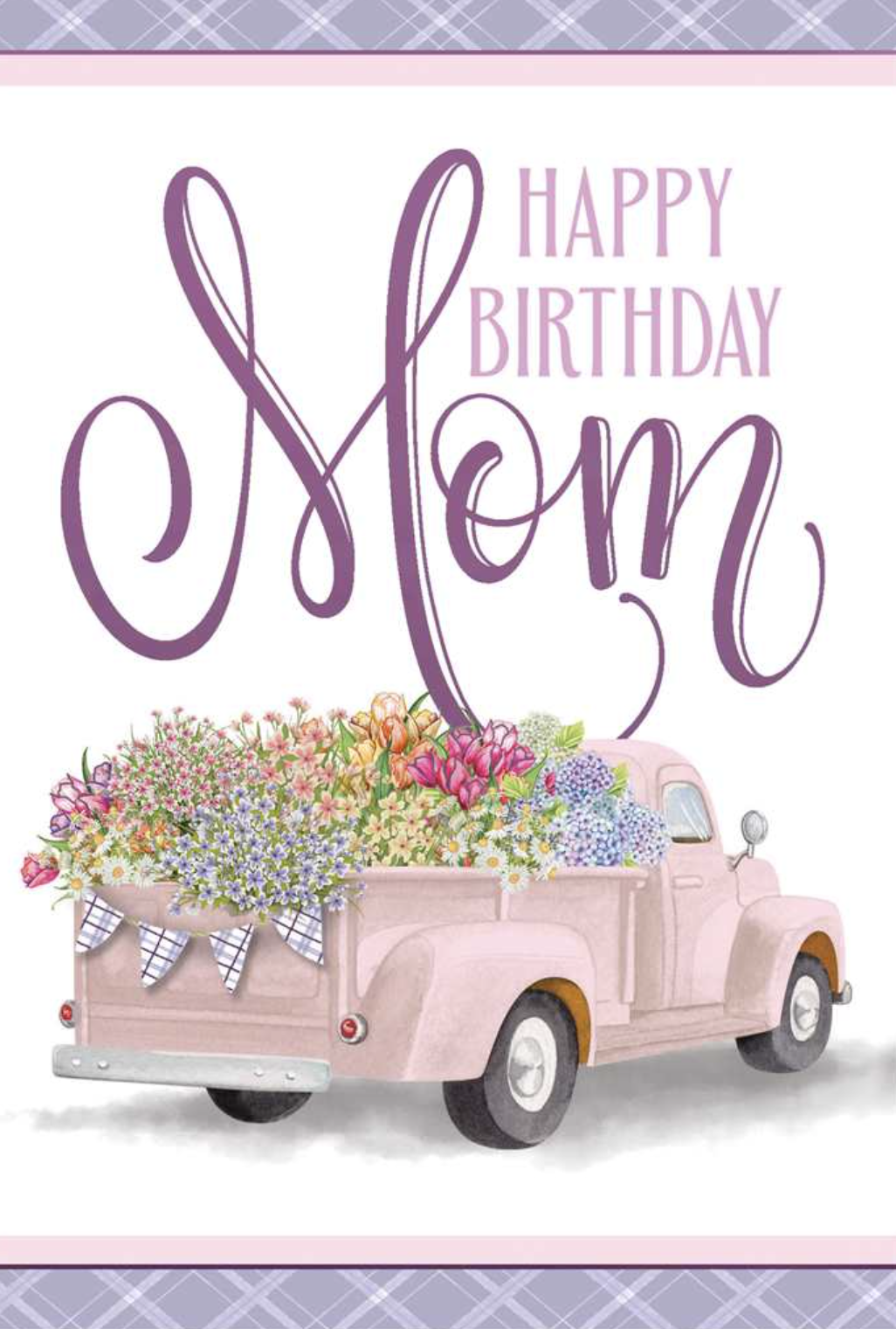 Happy Birthday Mom Flowers Card
