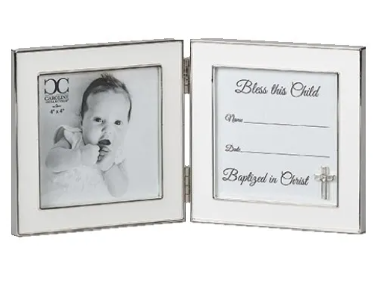 Hinged Baptism Frame 3.5x3.5"