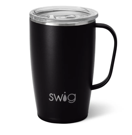 Black Travel Mug 18oz