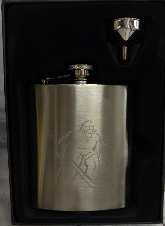 Goalie Flask Stainless Steel 8oz