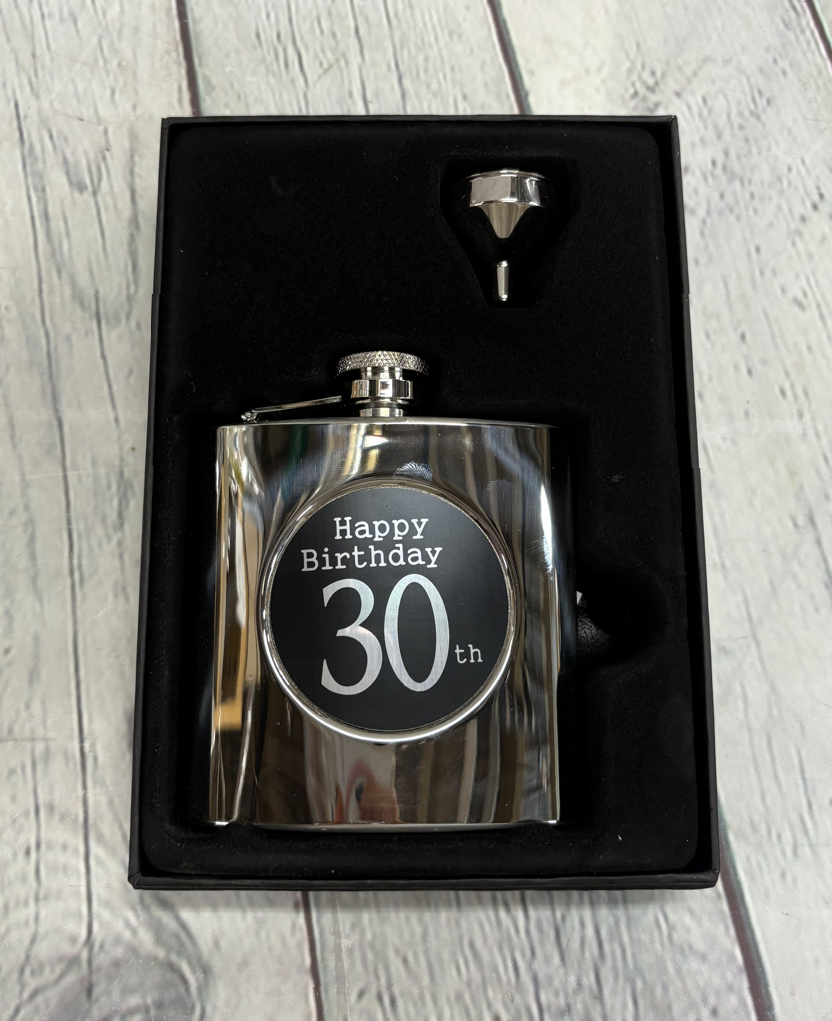 30th Birthday Flask Set
