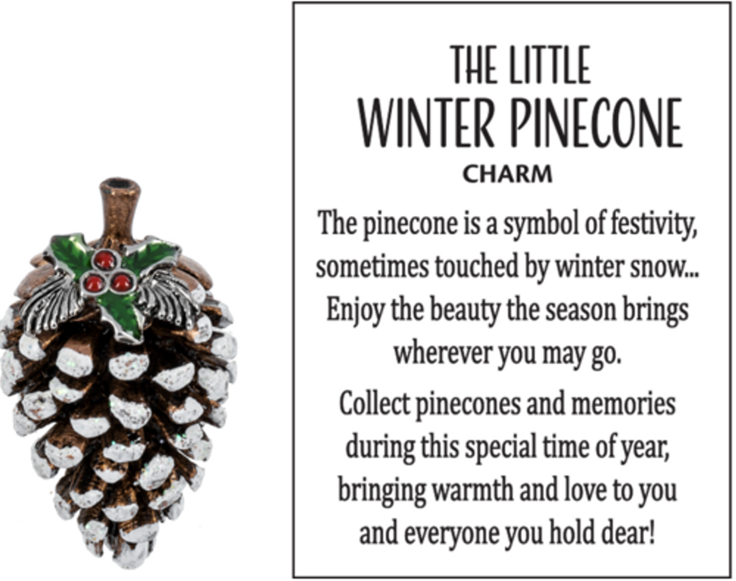 The Little Winter Pinecone Charm