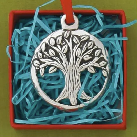 Pewter Tree/Believe Jolly Ornament