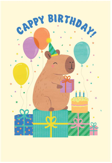 Cappy Birthday Card