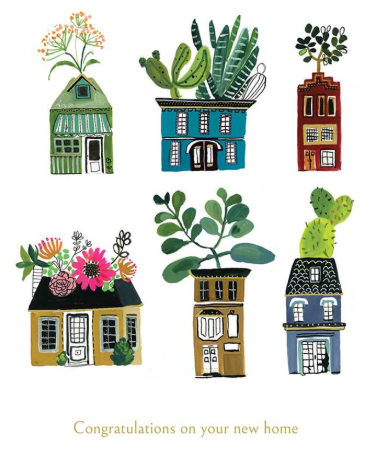 House Plants-New Home Card