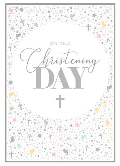 Tiny Cross-Christening Card