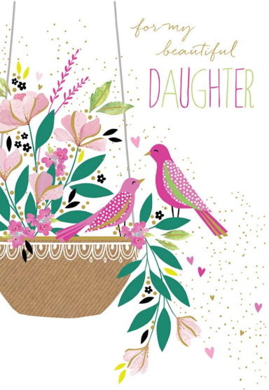 "For My Beautiful Daughter" Mother's Day Card