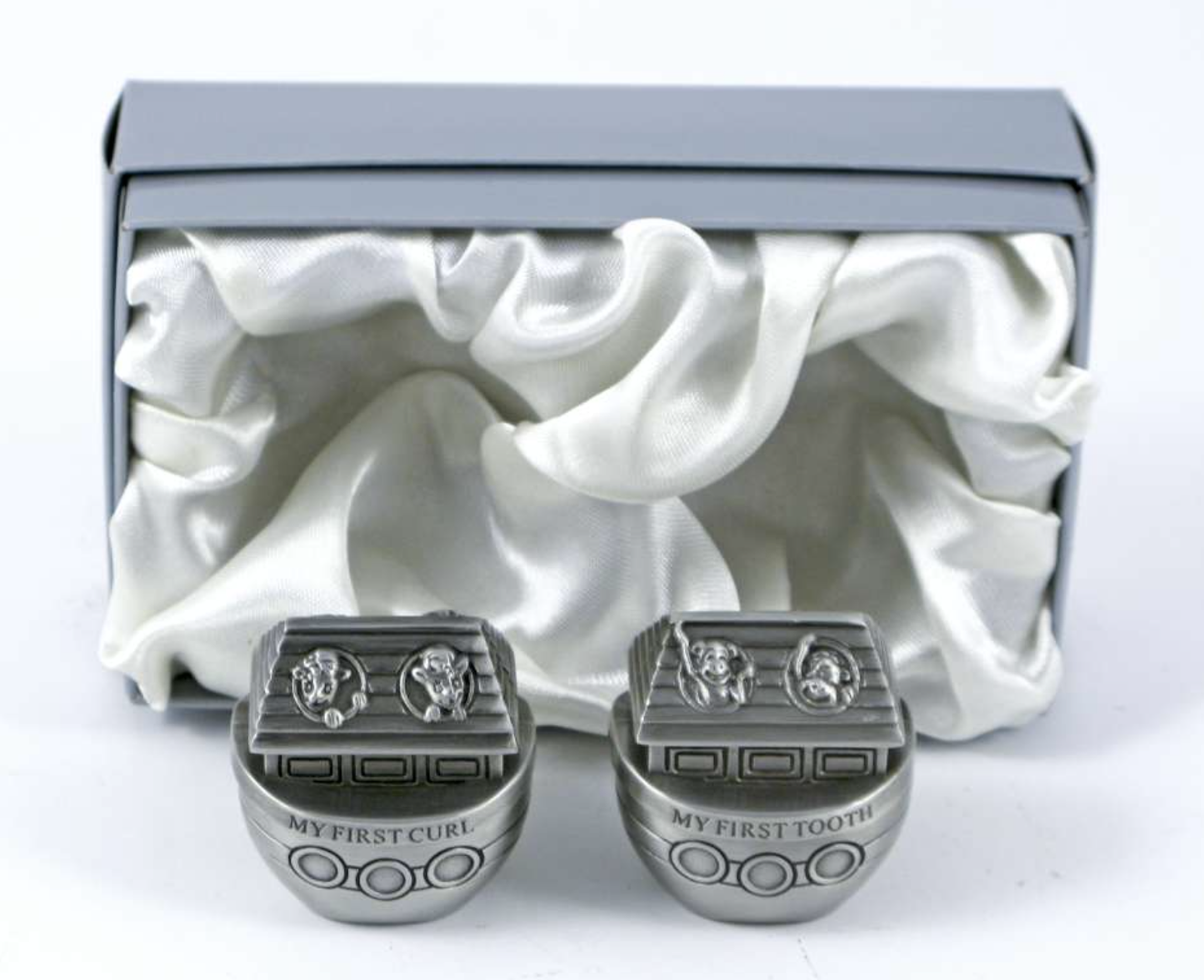 Pewter Noah's Ark Tooth/Curl Boxes