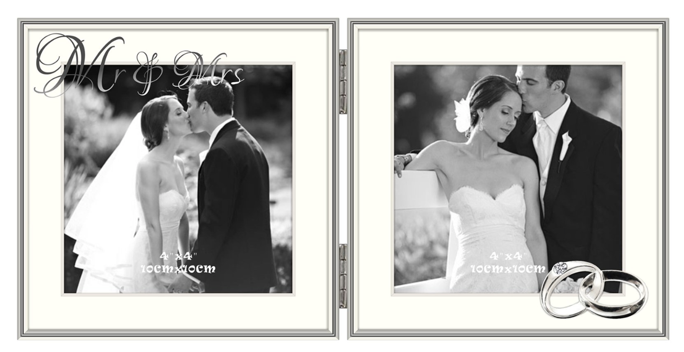 4x4 DOUBLE FRAME- 'MR '"' MRS'
