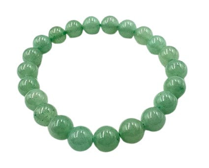 Gemstone 8 mm Round Bracelet-Green Aventurine