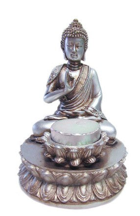 Buddha and Lotus Candle Holder