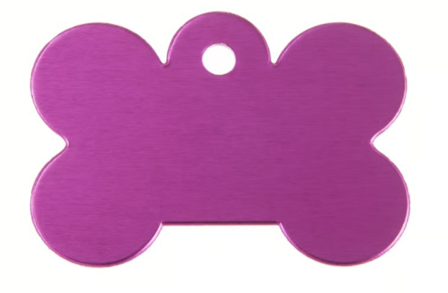 Dog bone large (Pink) Aluminum Anodized