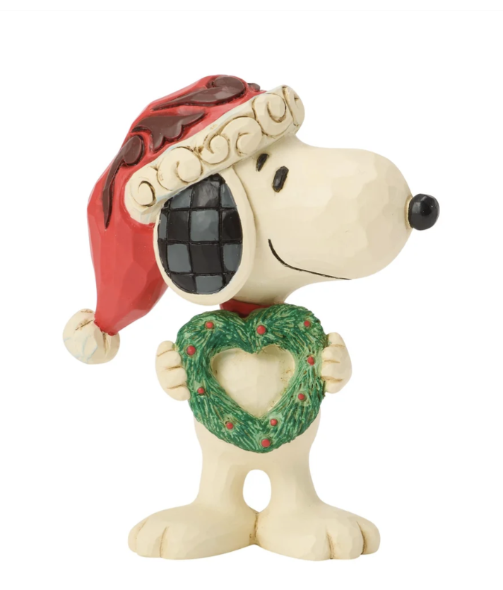 Snoopy with Heart Wreath