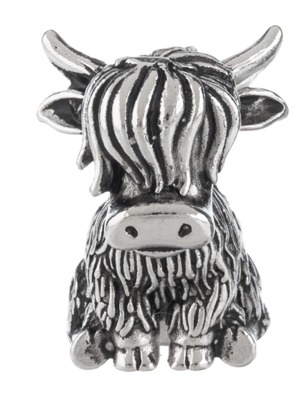 The Brave Little Highland Cow Charm
