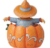 Pumpkin and Scarecrow Figurine