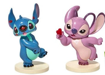 Stitch and Angel Figurines