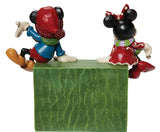Mickey and Minnie Jim Shore Christmas Countdown Block