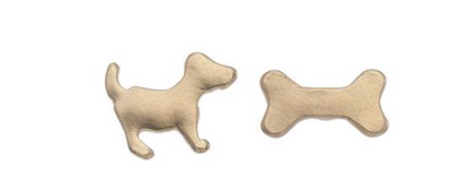 Earring Studs Dog and Bone