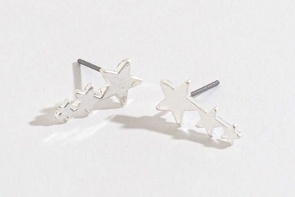 3 Stars Stud Earrings