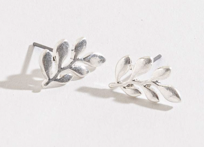 Leaf Stud Earrings