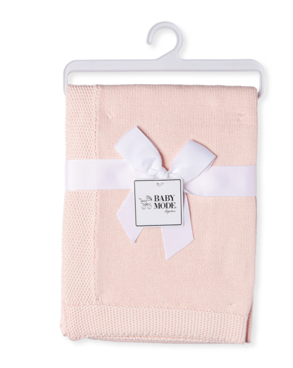 Baby Mode Knit Blanket 30X40 Pink