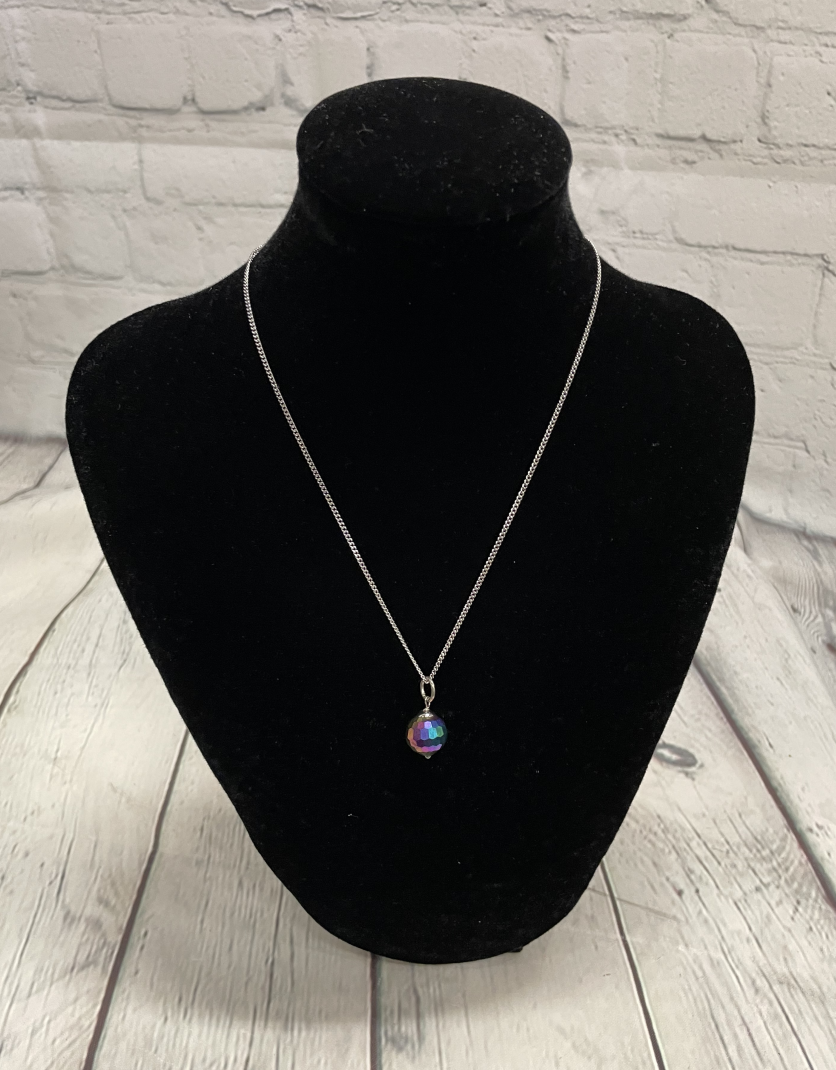 Colorful Disco Ball Necklace SLS