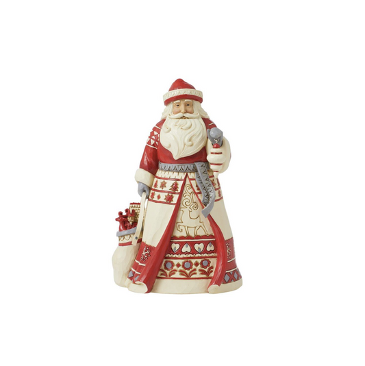 Nordic Noel Santa with Bag Figurine