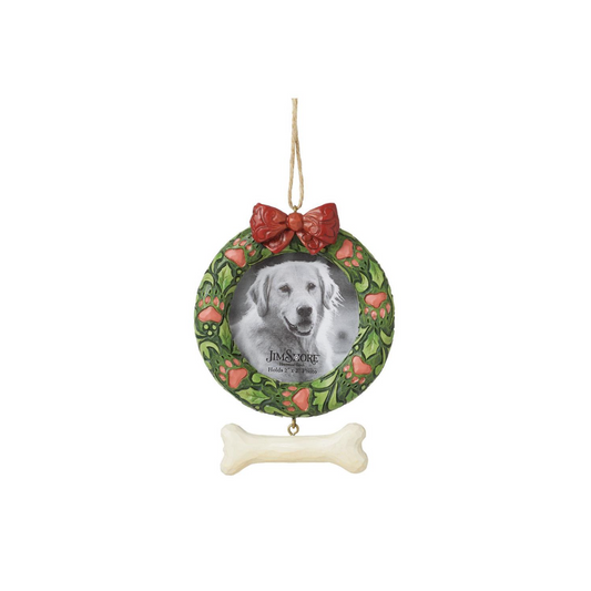 Dog Pet Wreath Frame Ornament