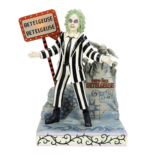 Beetlejuice LED Sign & Gravest Figurine