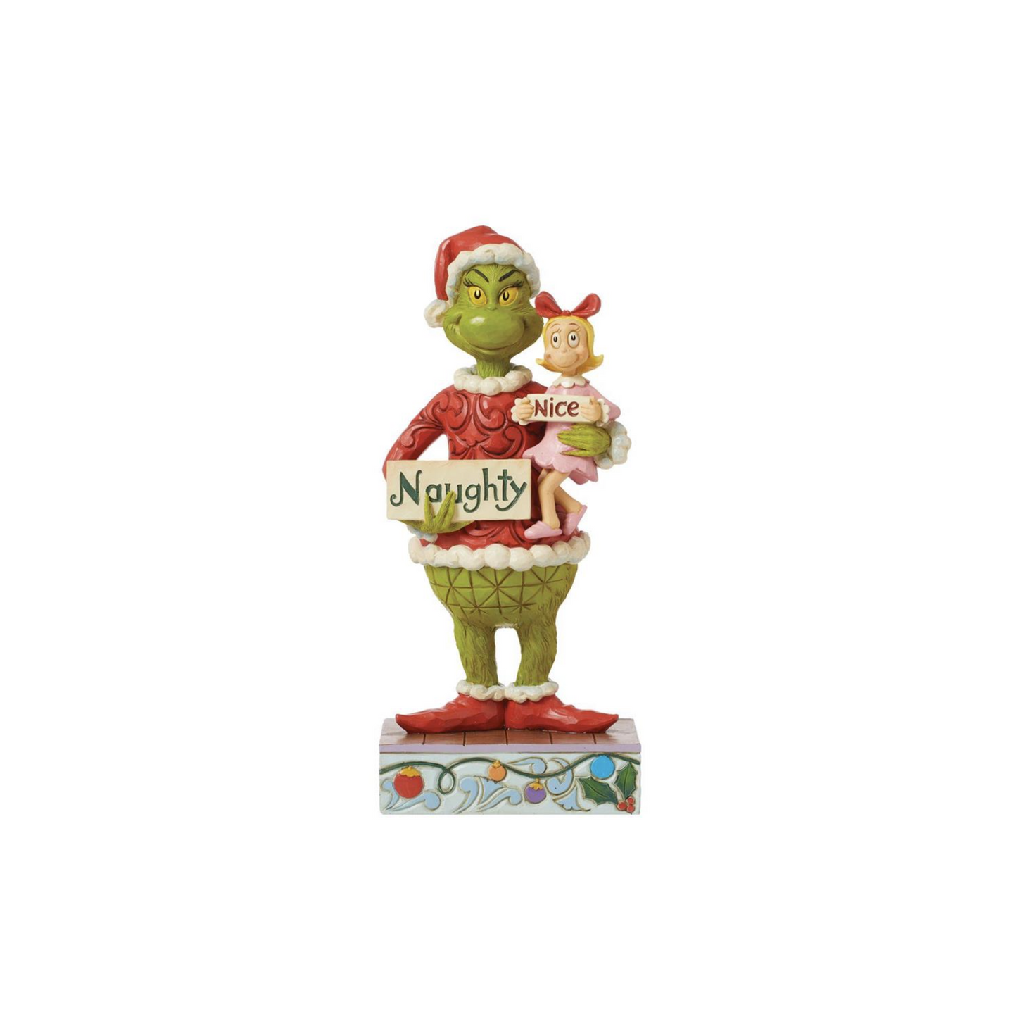 Grinch and Cindy Naughty and Nice Figurine