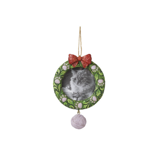 Cat Pet Wreath Frame Ornament