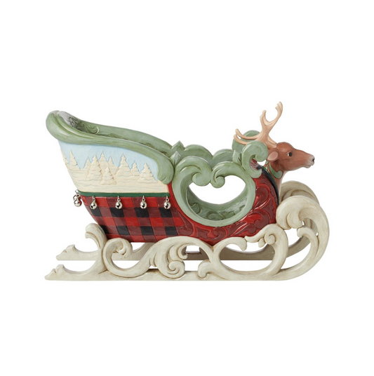 Highland Glen Large Sled Figurine